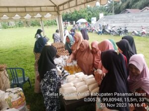 Tim Pengendali Inflasi Daerah (TPID) Pemkab Pasaman Barat Adakan Pasar Murah, Masyarakat Sangat Membantu