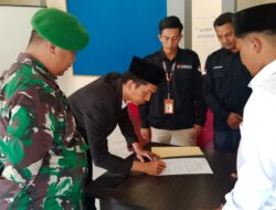 Danramil bersama Danpos Ramil Kodim 0119/BM: Hadir Pelantikan Anggota PTPS