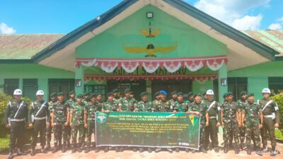 Personil Subdenpom IM/1-5 Aceh Tengah melaksanakan kegiatan Sosialisasi Oprasi Gaktib Yustitusi di Kompi D Pameu Periksa Perlengkapan Randis dan Pribadi Personil Kompi D Pameu Yonif 144 Satria Musara