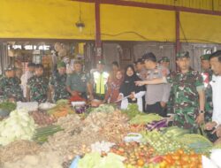 Kodim 0119/BM: Sidak Stok Pangan di Sejumlah Pasar Bener Meriah.