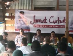 Kapolres Aceh Tamiang Jum’at Curhat Di Kota Kualasimpang