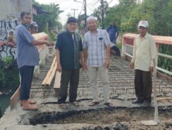 Jembatan Titi Karmila Jalan jala 1X Lingkungan 04 Kelurahan Paya Pasir Medan Marelan Foundation Goes Down