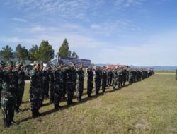 Kodim 0119/BM, Gelar Apel Pasukan Dalam Rangka Simulasi Bencana Alam, Erupsi Gunung Burni Telong.