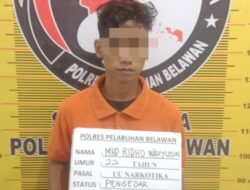 Sat Narkoba Polres Pelabuhan Belawan Tangkap Pengedar Shabu di Jalan Kayu Putih